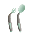 Babies Self  Smart Travel Eco Utensils Eating Feading Fork Baby Porridge Spoon Set